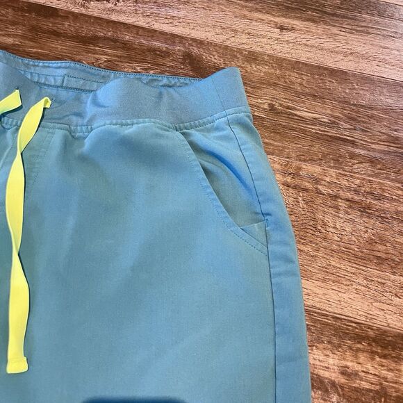 FIGS Zamora Scrub Pants Womens Size Large Blue Green Jogger W18SW2005 - Picture 5 of 14